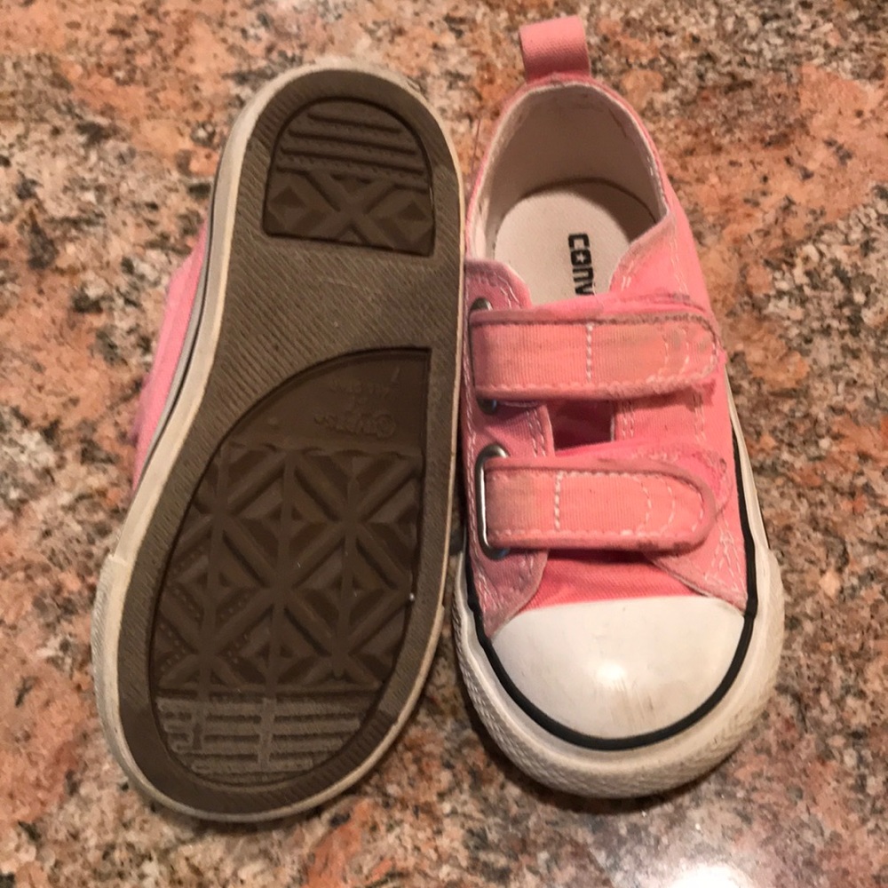 Pink Velcro Chucks
